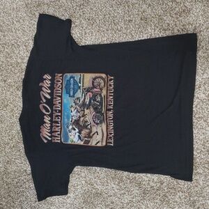 Harley-Davidson Shirt with Race Horse Design Unisex Size M Man O' War Lexington